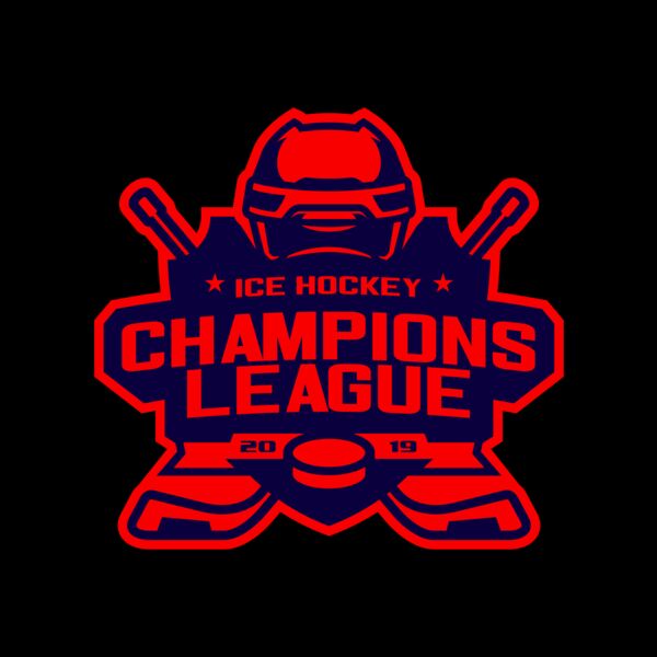 Champions League Ice Hockey logo template Thumbnail