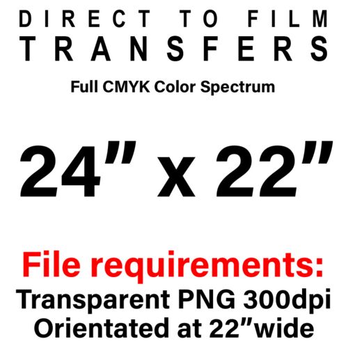 24x22 DTF Transfer Thumbnail