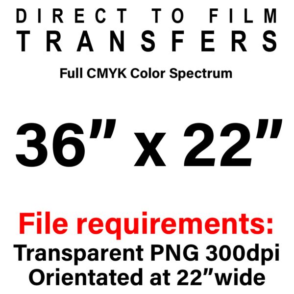 36x22 DTF Transfer Thumbnail
