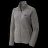 Women's Heather Microfleece Full Zip Jacket Thumbnail