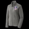 Women's Heather Microfleece Full Zip Jacket Thumbnail