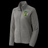 Women's Heather Microfleece Full Zip Jacket Thumbnail