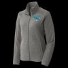 Women's Heather Microfleece Full Zip Jacket Thumbnail