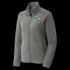 Women's Heather Microfleece Full Zip Jacket Thumbnail