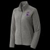 Women's Heather Microfleece Full Zip Jacket Thumbnail