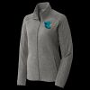 Women's Heather Microfleece Full Zip Jacket Thumbnail