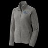 Women's Heather Microfleece Full Zip Jacket Thumbnail