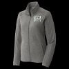Women's Heather Microfleece Full Zip Jacket Thumbnail