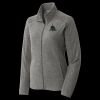 Women's Heather Microfleece Full Zip Jacket Thumbnail