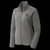 Women's Heather Microfleece Full Zip Jacket Thumbnail