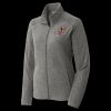 Women's Heather Microfleece Full Zip Jacket Thumbnail