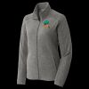 Women's Heather Microfleece Full Zip Jacket Thumbnail