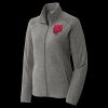 Women's Heather Microfleece Full Zip Jacket Thumbnail