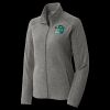 Women's Heather Microfleece Full Zip Jacket Thumbnail