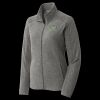 Women's Heather Microfleece Full Zip Jacket Thumbnail