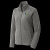 Women's Heather Microfleece Full Zip Jacket Thumbnail