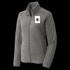 Women's Heather Microfleece Full Zip Jacket Thumbnail