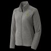 Women's Heather Microfleece Full Zip Jacket Thumbnail