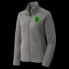 Women's Heather Microfleece Full Zip Jacket Thumbnail
