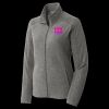 Women's Heather Microfleece Full Zip Jacket Thumbnail