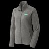 Women's Heather Microfleece Full Zip Jacket Thumbnail