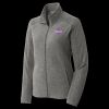 Women's Heather Microfleece Full Zip Jacket Thumbnail