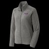Women's Heather Microfleece Full Zip Jacket Thumbnail