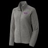 Women's Heather Microfleece Full Zip Jacket Thumbnail