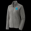 Women's Heather Microfleece Full Zip Jacket Thumbnail