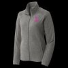Women's Heather Microfleece Full Zip Jacket Thumbnail
