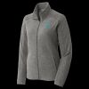 Women's Heather Microfleece Full Zip Jacket Thumbnail