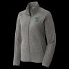 Women's Heather Microfleece Full Zip Jacket Thumbnail
