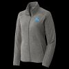 Women's Heather Microfleece Full Zip Jacket Thumbnail