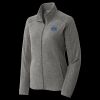 Women's Heather Microfleece Full Zip Jacket Thumbnail