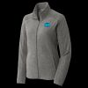 Women's Heather Microfleece Full Zip Jacket Thumbnail