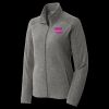 Women's Heather Microfleece Full Zip Jacket Thumbnail