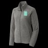Women's Heather Microfleece Full Zip Jacket Thumbnail