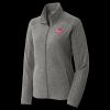 Women's Heather Microfleece Full Zip Jacket Thumbnail